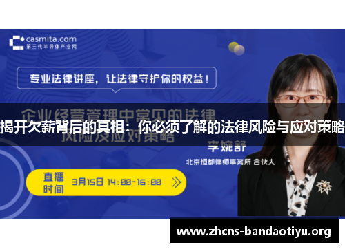 揭开欠薪背后的真相：你必须了解的法律风险与应对策略