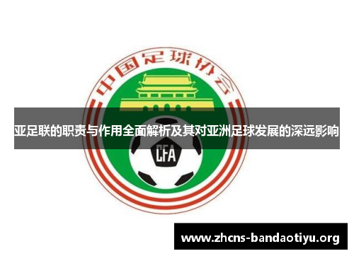 亚足联的职责与作用全面解析及其对亚洲足球发展的深远影响