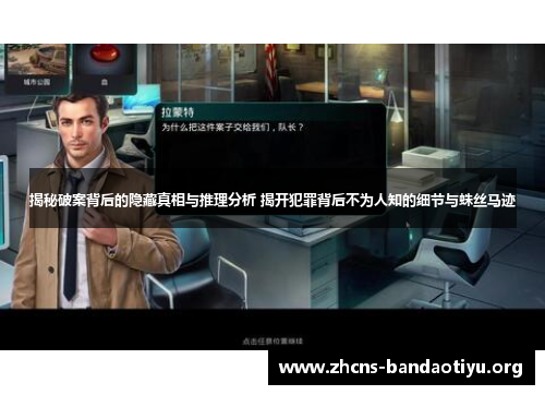 揭秘破案背后的隐藏真相与推理分析 揭开犯罪背后不为人知的细节与蛛丝马迹